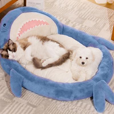 Pet Bed Cozy Comfortable with Extra Thick Filling Breathable Super Soft Cotton Large Size