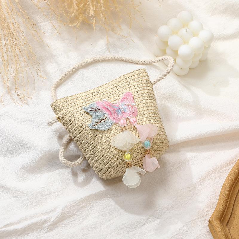 

Straw Hat Seaside Woven Bag Butterfly Women s Chinese Straw Bags New Butterfly Cap 6