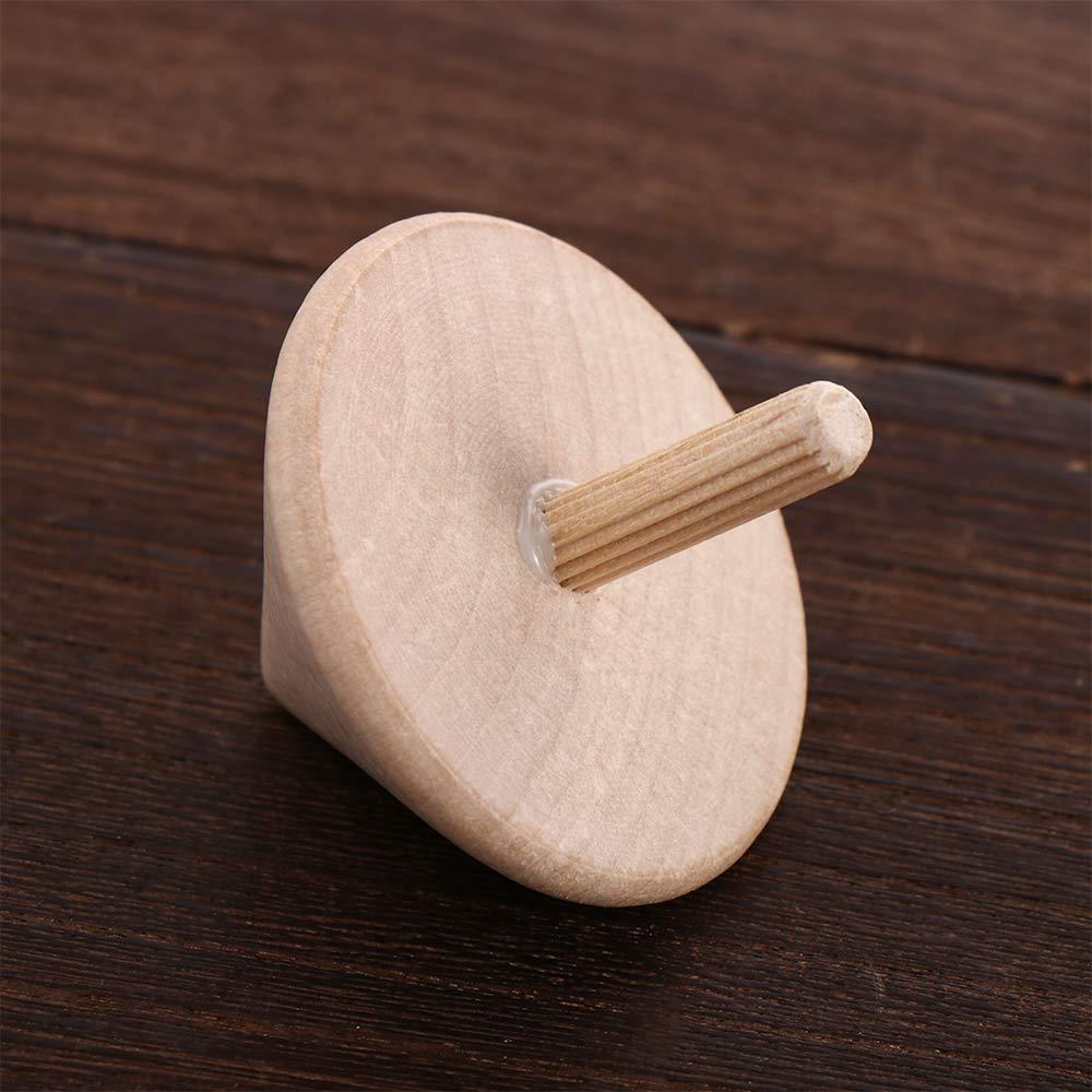 Art Craft Spinning Top Wooden Rotate Gyro Gyro Toys DIY Gyroscope Toys Wooden Spinning Tops
