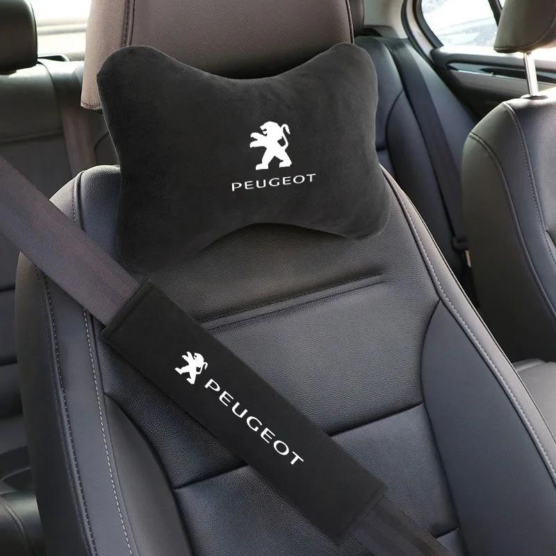 Car Seat Head Neck Rest Cushion Headrest Pillow Pad for Peugeot 408 4008 308 3008 Rifter 5008 508 2008 208 301 407 Accessories