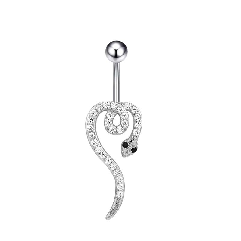 Piercing Sexy Uña de Ombligo Joyería Corporal Para Mujeres Niñas Anillos de Ombligo de Serpiente Personalizados Anillo de Ombligo Simple Regalos