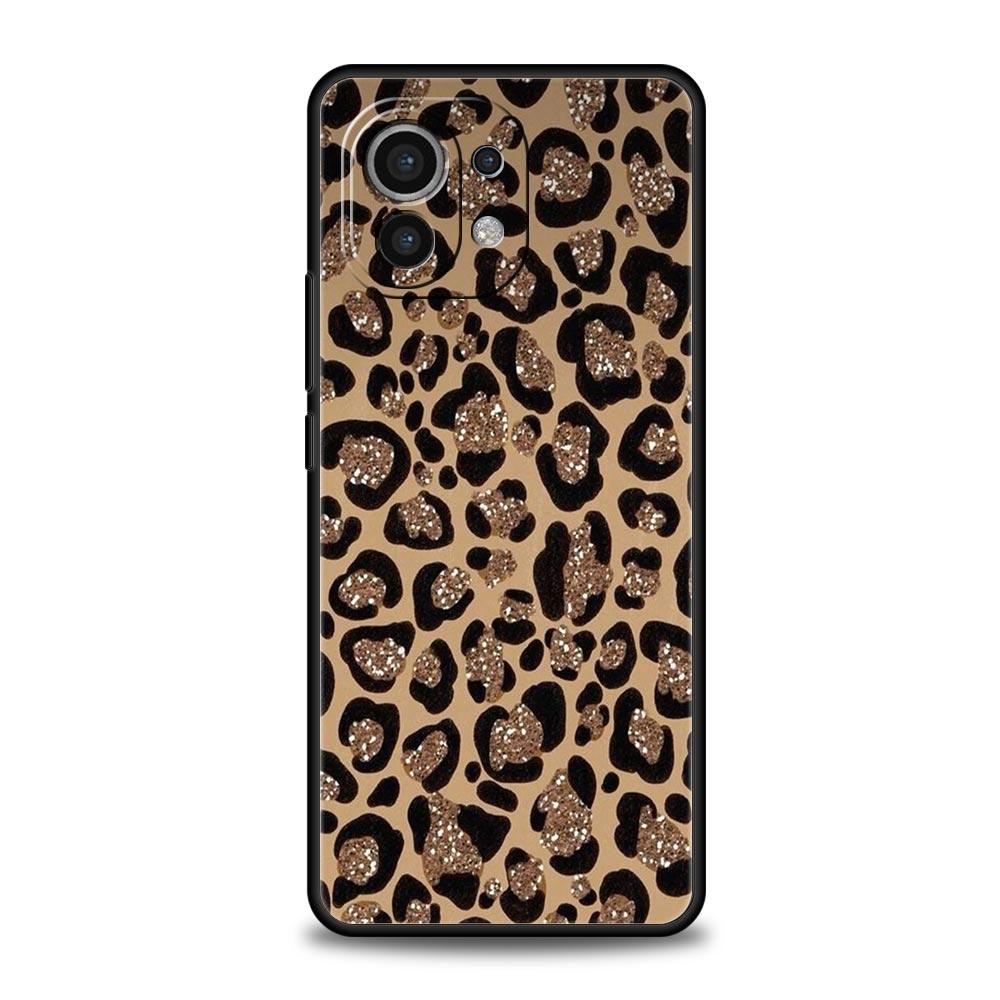 Sexy Trendy Leopard Print Phone Case For Xiaomi Mi 17 15T 15 14 14T 13T 12T Pro 12 13 Lite 5G 11T Poco X6 X7 X5 Pro Soft Cover