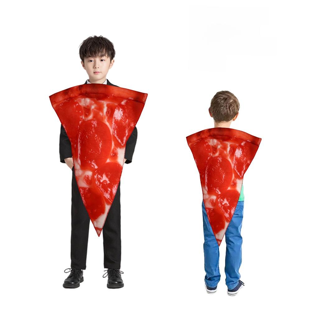 

Parentchild Halloween Pizza Costume Funny Cosplay Outfit For Party Masquerade Kids