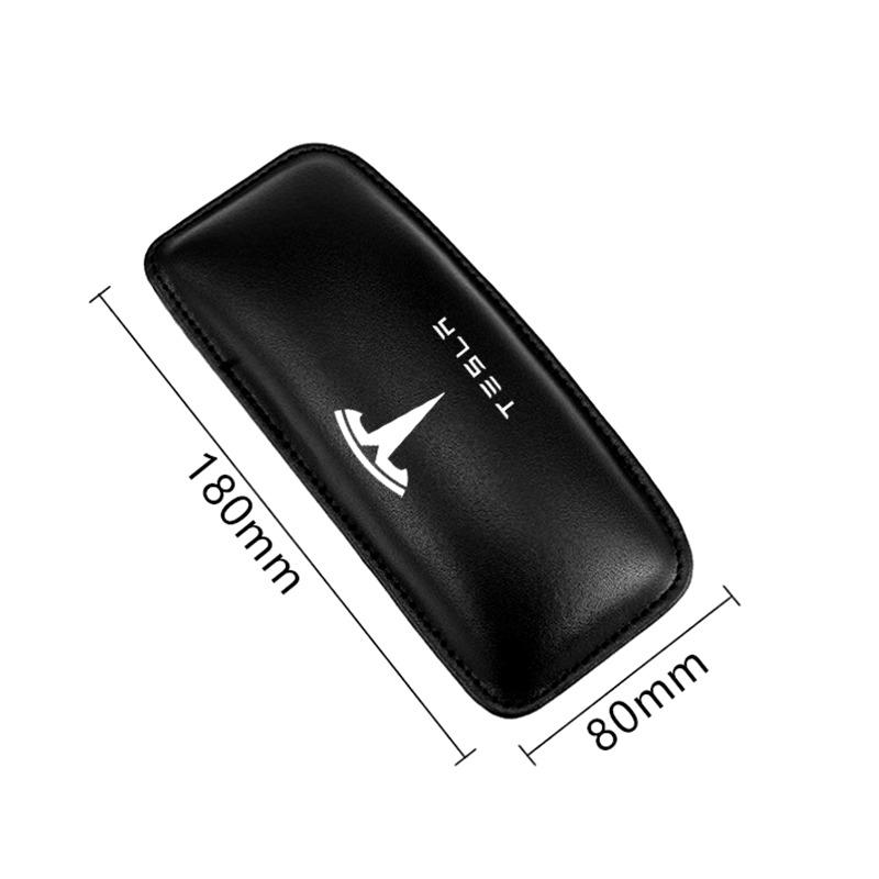 Car Interior Pillow Comfortable Elastic Cushion Leather Knee Pad Car Styling For Tesla Model 3 Model S Model X Model Y Roadster Performance