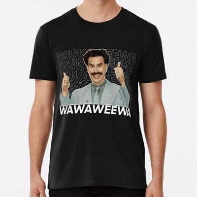Borat Wawaweewa T-shirt Noir Autocollant S à 5XL Fabriqué aux États-Unis T-shirt T-shirt Unisexe
