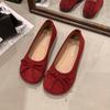 Fashion Women Flat Shoes Leopard Print 2025 Suede Fashion Shallow Bow Woman Shoe Candy Color Ladies Retro Casual Mary Jane Shoes Zapatos