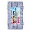 360Pcs Ultra-short Semi-frosted Transparent Nail Plates Traceless Full Cover Dual Nail Forms Almond Oval Coffin Square Reusable