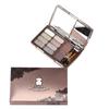 Winnie the Pooh Eyeshadow: 8-Color Palette with Diamond Finish & 2 Eyebrow Powders.
