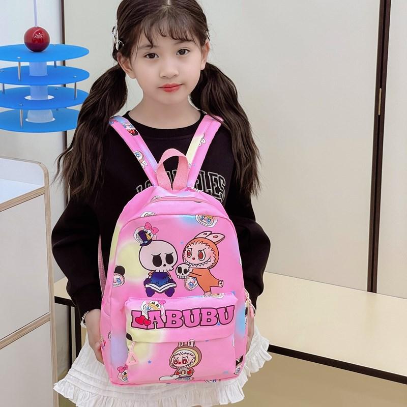 Kindergarten Primary School Students Schoolbag Cartoon Cute Foreign Style Printing Children'S Backpack Large Capacity Children'S Backpack