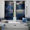 2Pcs Nature Curtain Summer Storm Over The Rocks In Ocean Bad Weather Nature For Bedroom Living Room And Dining Room