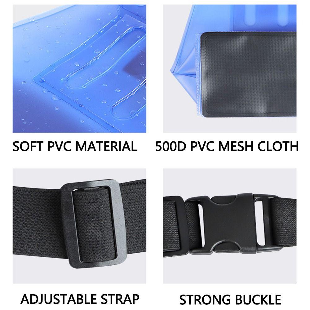 Portable Waist Waterproof Bag Sturdy Waterproof Fanny Bag  Water-sprinkling Festival