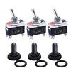 5 Stück Schwerlast Auto Boot Kippschalter 15A 250V 2-Pin SPST EIN/AUS Kippschalter mit Wasserdichter Kappe SPST Kippschalter