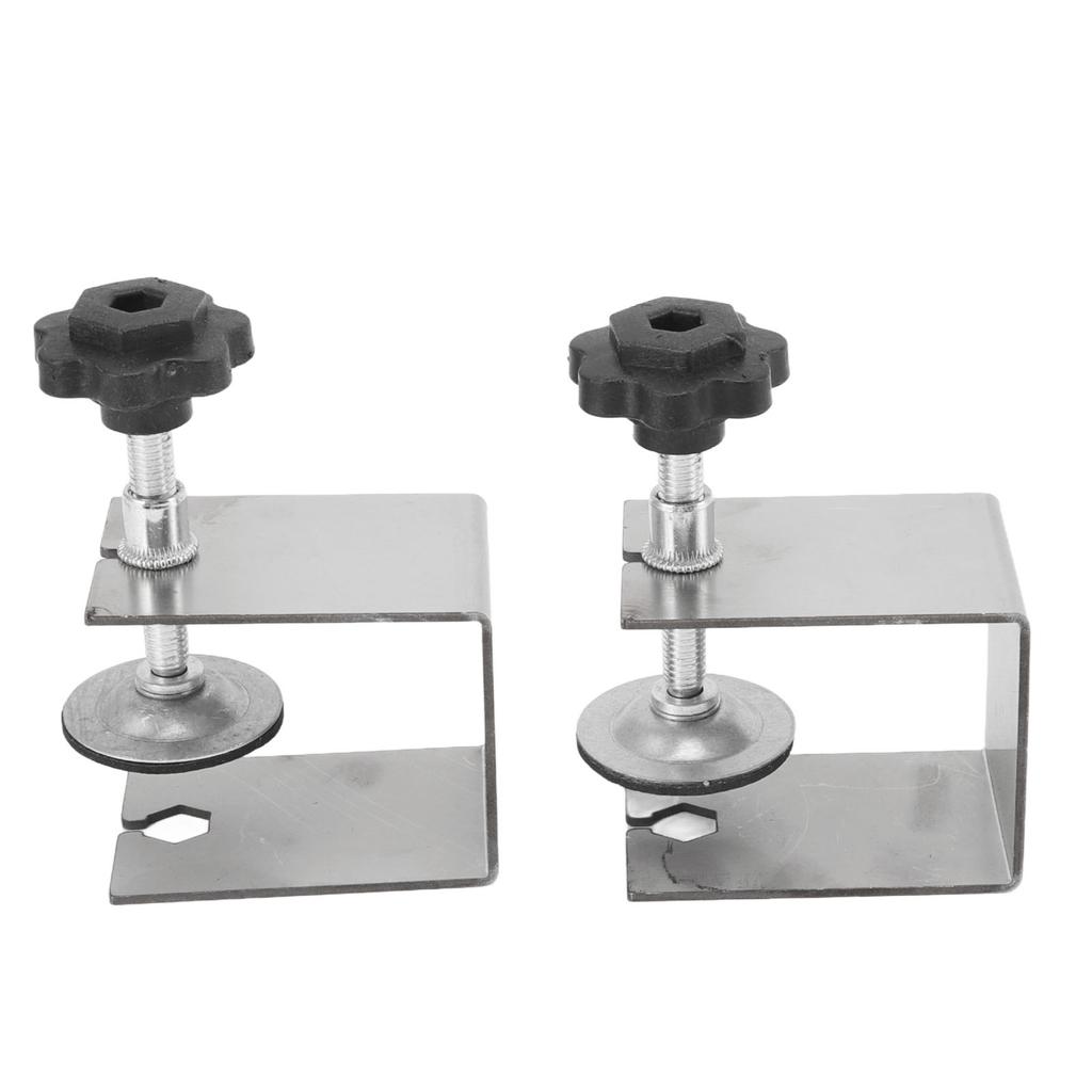 2pcs Drawer Front Installation Fixing Clamp Professional Easy Adjustment Drawer Front Mounting Clips for Woodworking