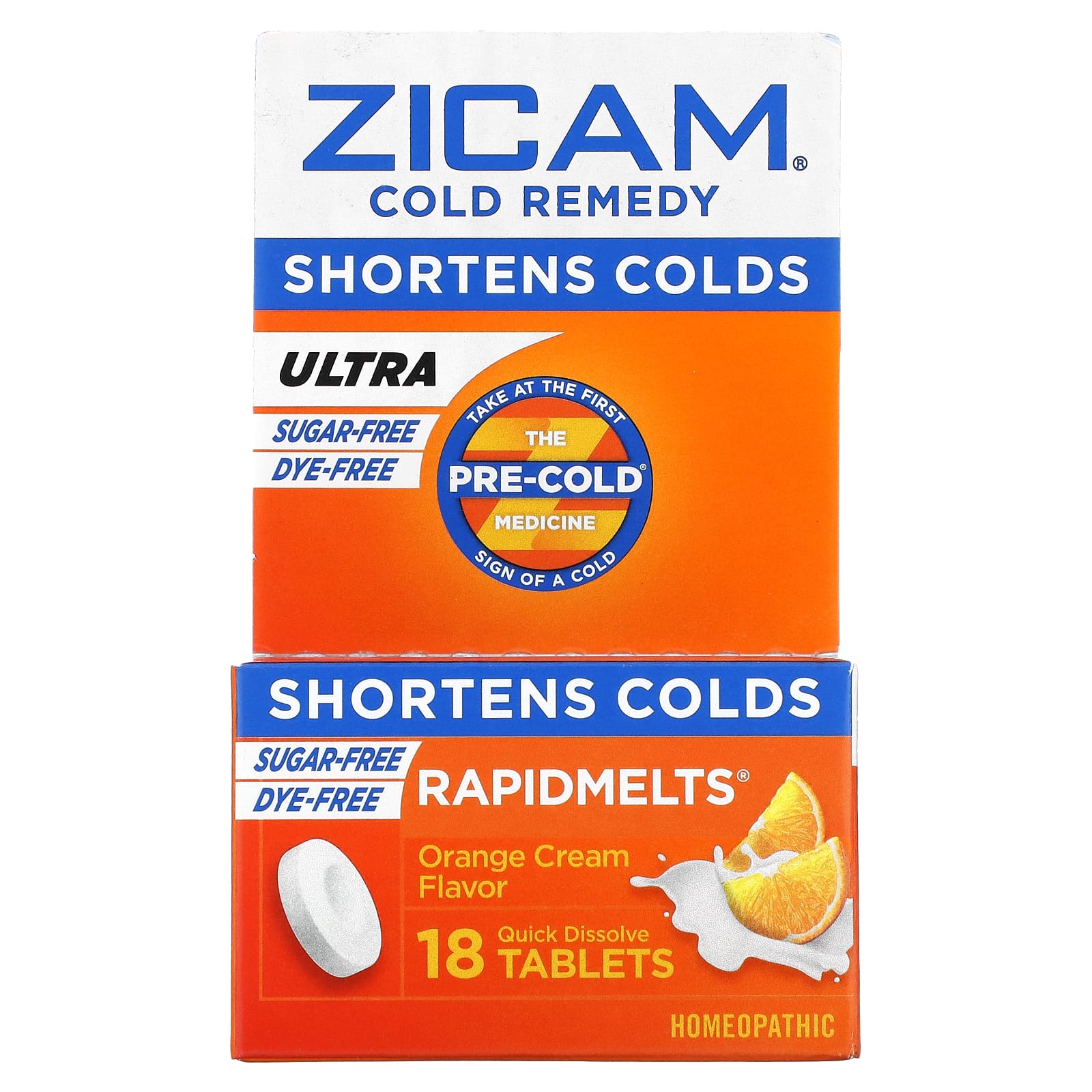 

Ultra Cold Remedy, Rapidmelts, Orange Cream, Quick Dissolve Tablets 18