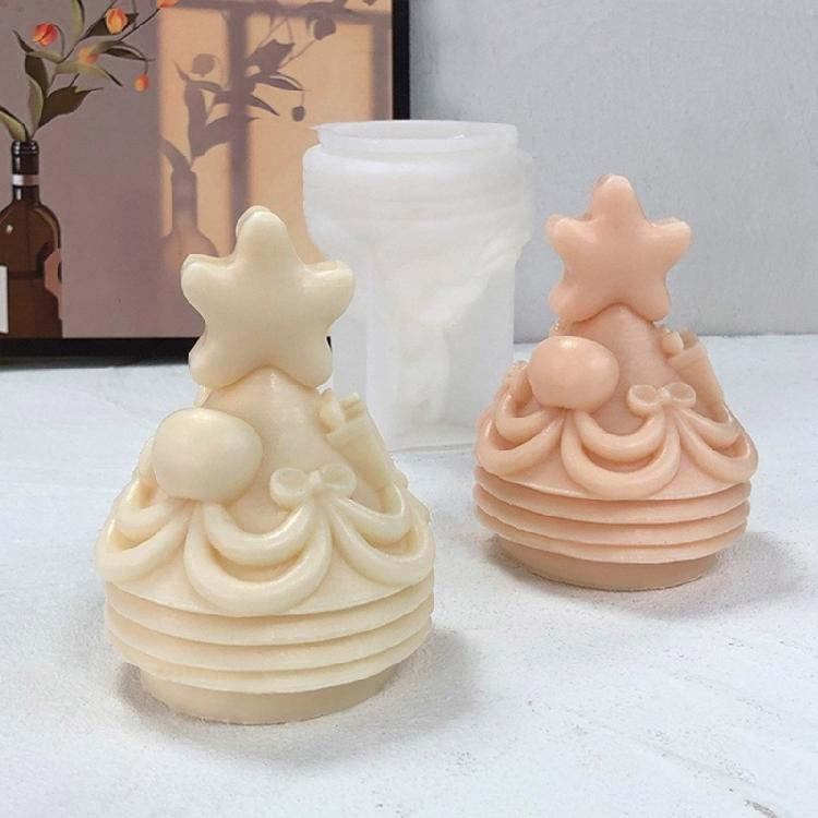 Christmas Tree Silicone Molds for Candle Soap Chocolate Christmas Decorations Epoxy Resin Craft, Fondant Silicone Molds