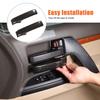 ABS Carbon Fiber Interior Door Handle Trim For Land Cruiser LC200 J200 08-22