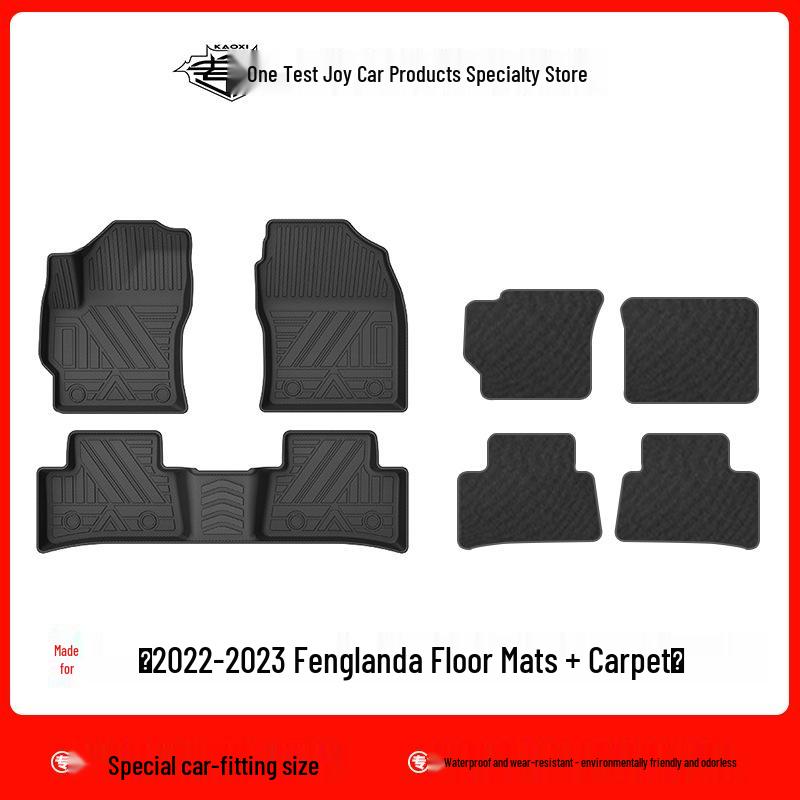 2022 Toyota Frontlander Interior Non-Slip TPE Waterproof Floor Mats - Odorless & Wear-Resistant