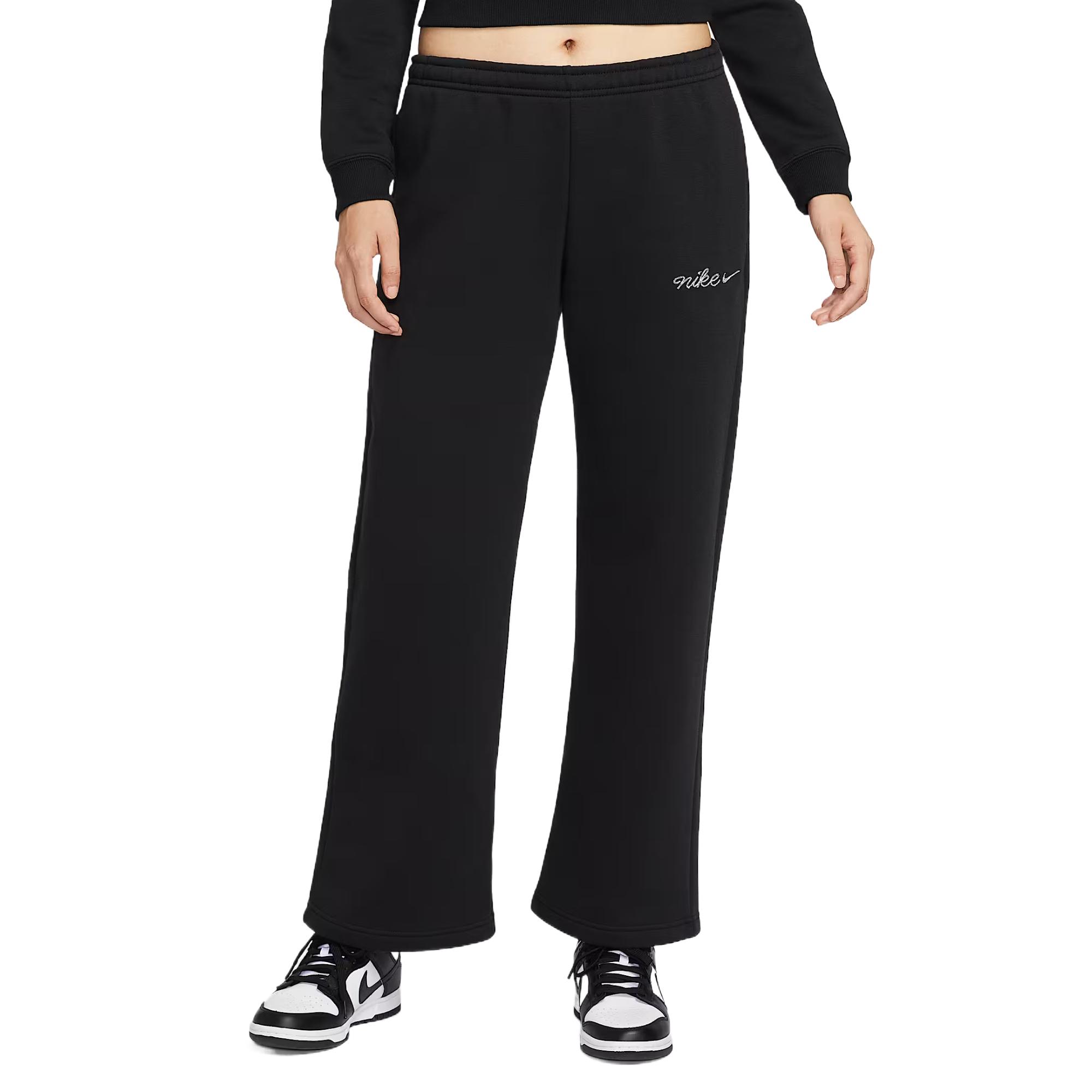 

Nike Спортивная одежда Phoenix Fleece Однотонные Простые Повседневные Вязаные Спортивные Штаны Женские брюки IM7499-010 XS