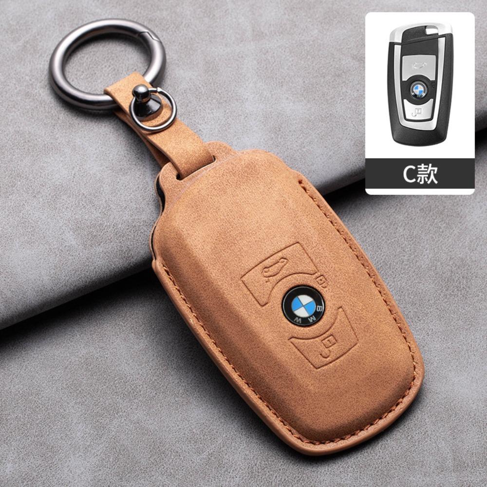 For BMW Key Cover for 5 Series 3 Series 525li 530 X1 X3 X4 X5 118i Hollow Design Protective Shell with Blade Keychain