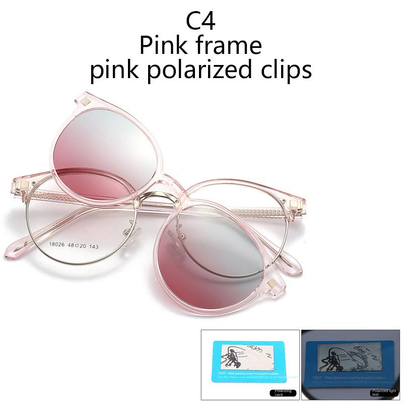 2 IN 1 Polarized Sunglasses Cycling Mmirror Multiple Clip-On Glasses Dazzling Fashion Sunglasses For Women Myopia Frame