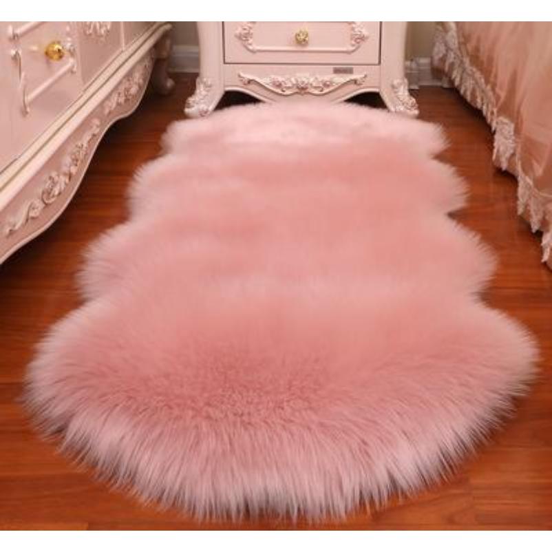 Faux Fluffy Shaggy Rugs Artificial Sheepskin Long Hair Carpet Floor Wool Fluffy Mat Home Decor Non Slip For Living Room Bedroom