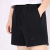 Nike Sportswear Knitted Straight Leg Drawstring Cotton Summer Solid Low Waist Sports Casual Shorts Women Shorts Black CJ3755-010
