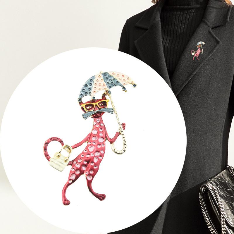 

Парасолька Ретро Модна Брошка Ca T One Size червоний