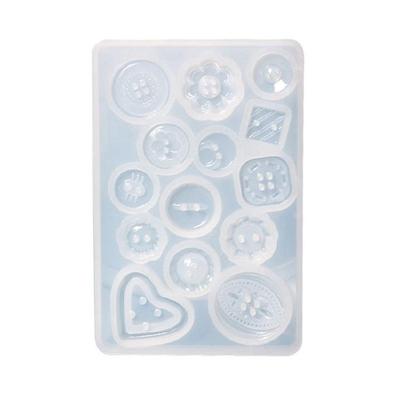 Handmade Craft Pendant Mold Epoxy Button Mould Jewelry Pendant Making Tiny Button Epoxy Pendant Accessory Mold