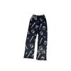 Women's Winter KT Cat Cartoon Flannel Sleep Pants - Thick, Warm, and Cozy for Home