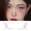 Butterfly Face Stickers Glitter Stickers, Waterproof Temporary Tattoos for Festival Party Stage Water Transfer Decals Makeup, Easy Application
