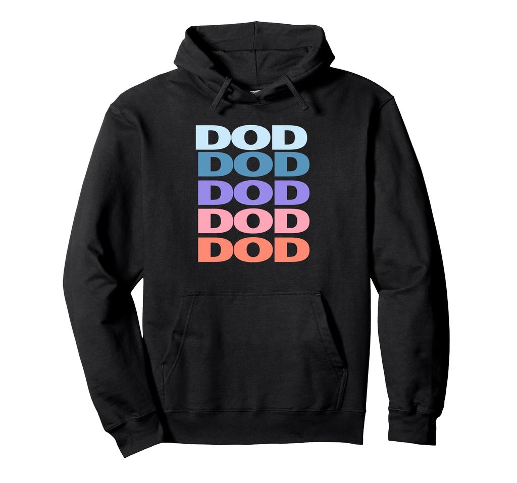 Funny Modern Repeated Text Design Dod Hoodie