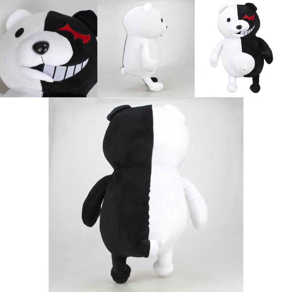 Entzückendes 14" Danganronpa Monokuma Plüschtier Weicher Schwarz-Weißer Stofftier-Bär