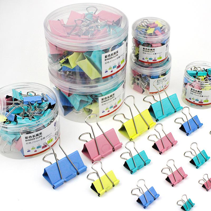 Colored 41mm Swallowtail Clip for Documents and Office Supplies