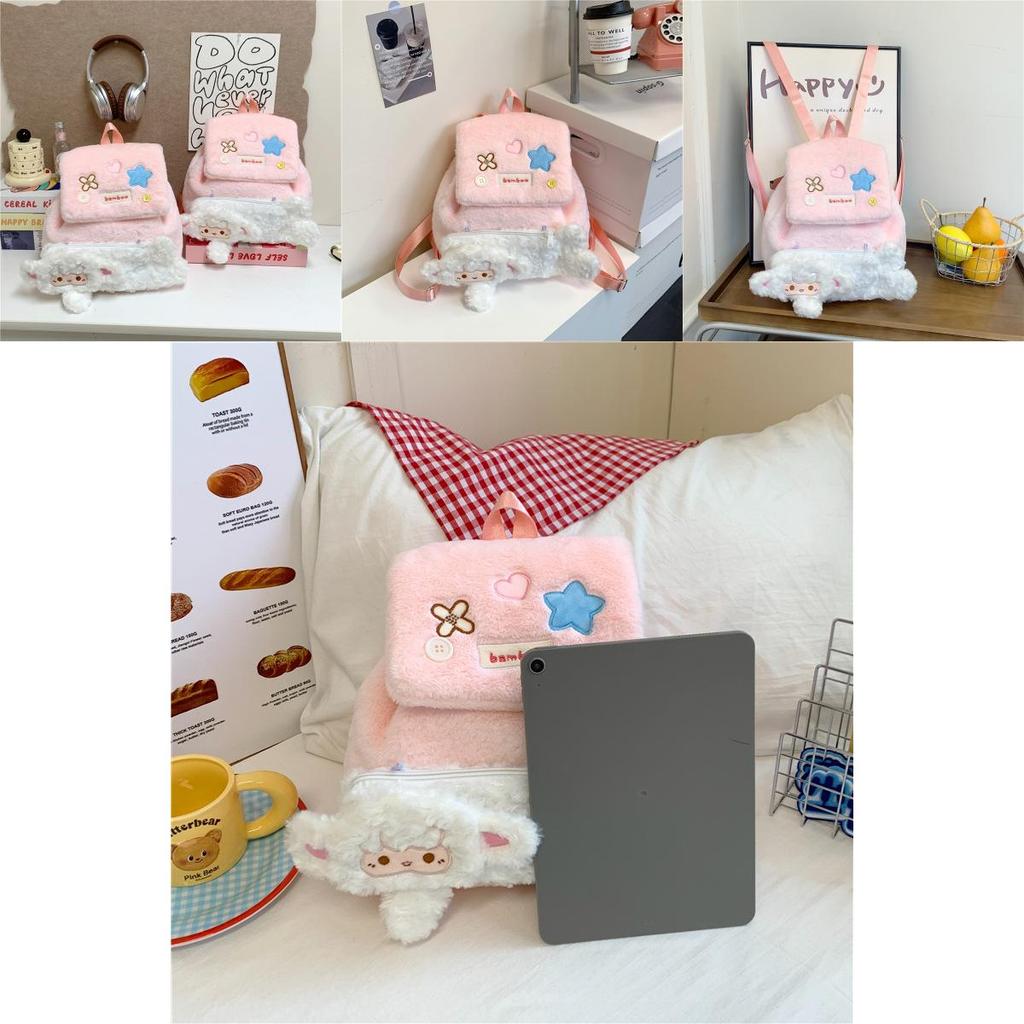 Plush Toy Backpack For Girls With And Durable Material For Daily Use