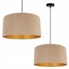 Hanging Lamp Ceiling Chandelier Golden Velvet Lampshade
