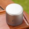 1pc Titanium Alloy Coffee Cup Double Layer Tea Cup Outdoor Camping Tableware