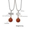 Children's Sports Pendant - Basketball & Football Friendship Necklace