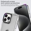 For iPhone 15 Pro Max Case 1.5mm Thick PC+TPU Shockproof Protection Phone Cover