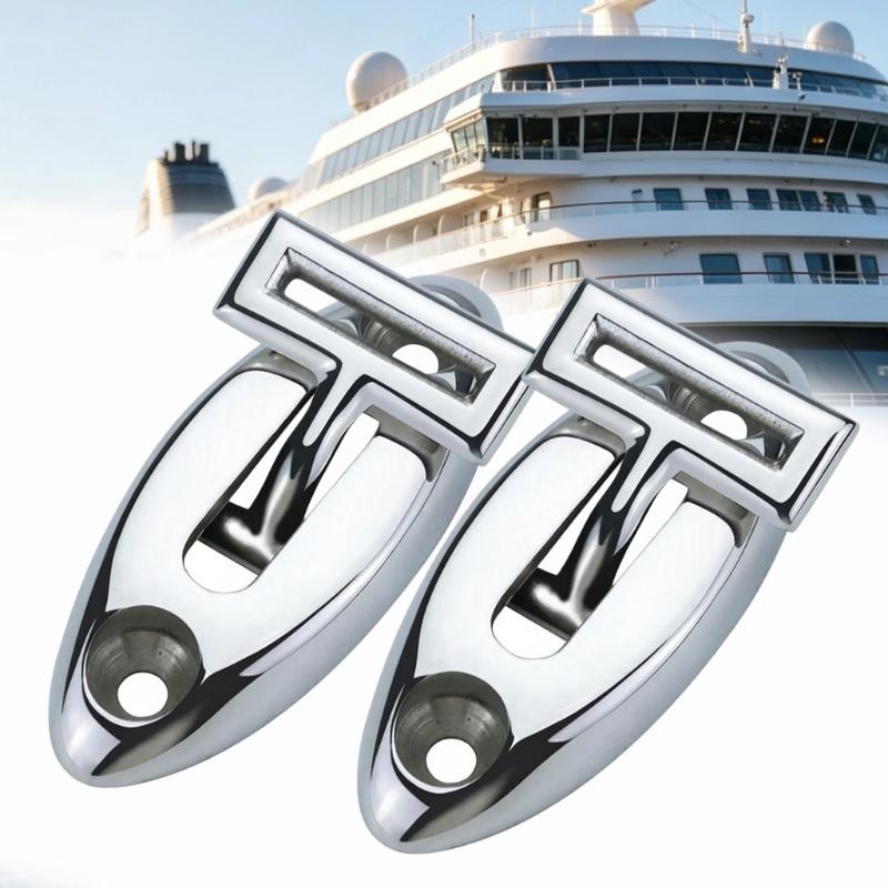 Boat Rope Securing Base Stainless Steel Top Mount Hardware for Marine Shade Top Replacement and Fixed Tie Point