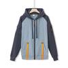 Men Hooded Jacket Autumn Winter Zip-up Hoodie Multi-Pocket Fleece Lined Sweatshirt Jacket for Daily