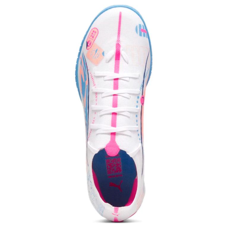 Puma Ultra 5 Series Match Vol. Up Soft Comfortable Soccer Shoes Unisex Sneaker White 108091-01