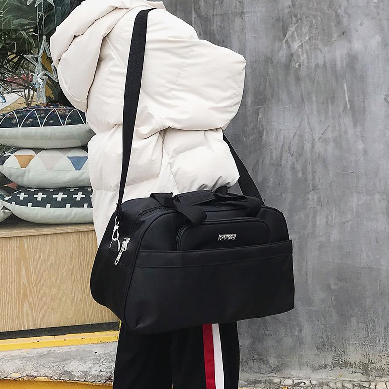 Podróżna torba duffel w stylu koreańskim, bardzo pojemna, dla kobiet i mężczyzn: Biznes, Siłownia lub Torebka