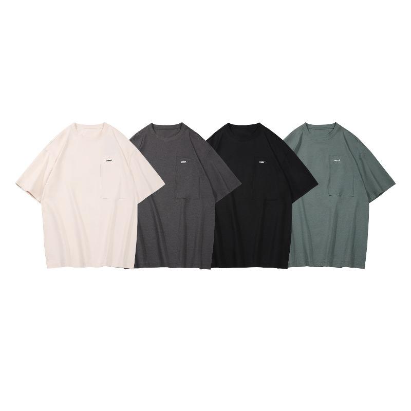 Stylish Short-Sleeve T-Shirt Casual Round-Neck Men's Loose-Fit Trendy Brand High-End Look Outdoor Moisture-Wicking Top