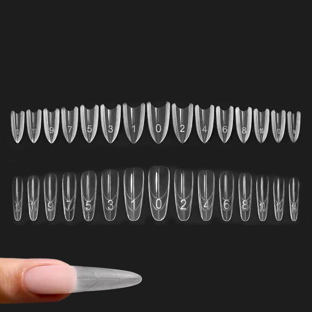 240PCS/Set Nail Extension Forms Duals Nail Form Translucent Crack-Resistant Gel Nail Sandwich Extend For Beginners Professionals
