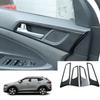 Fits Hyundai Tucson 2016- Carbon Fiber Interior Door Handle Bowl Cover Trim