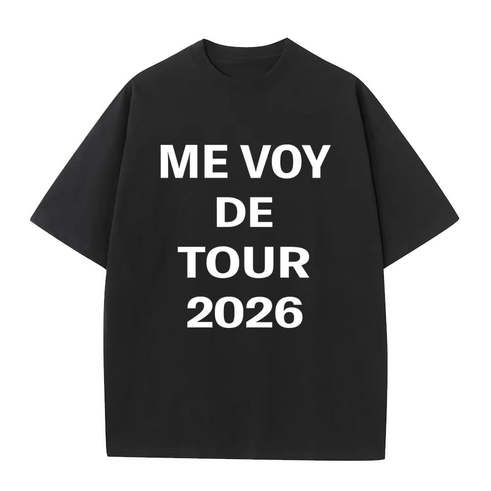 Rosalia Same Style Print Tshirt Lux Me Vov De Tour 2026 T Shirts Unisex Women Fashion Casual Cotton Tshirts Streetwear Unisex M