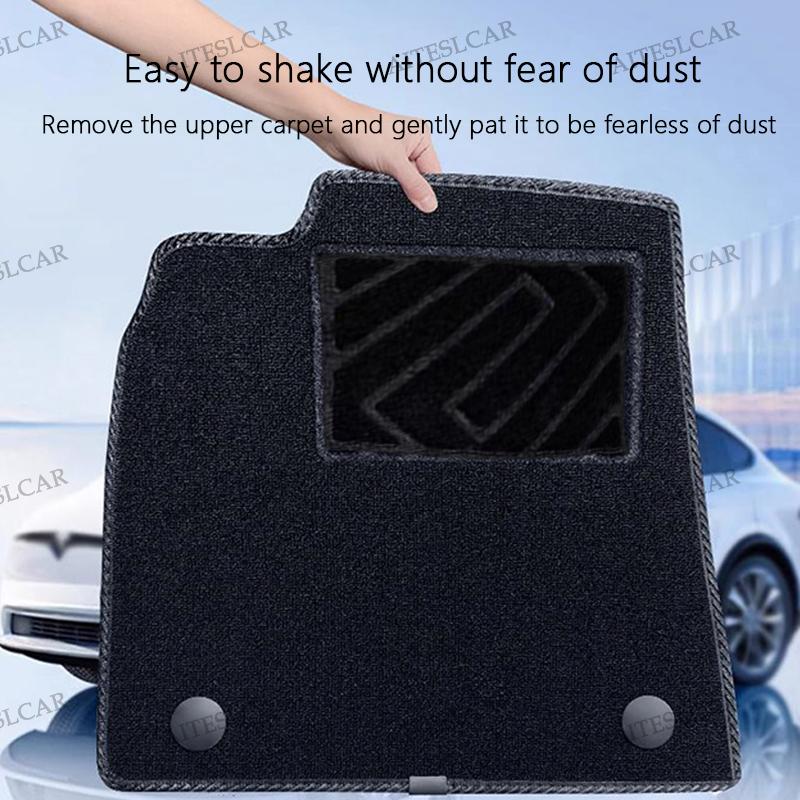 For Tesla Model Y L Launch 2026 Car Floor Mats All-inclusive Threshold Style Foot Pads Protective Pad Interior Accessories