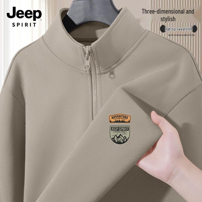

JEEP SPIRIT Men s 2025 American Style Pullover Sweatshirt 3XL