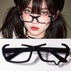 3 Style Black Red Cry Shed Tears Shape Eyeglasses Subculture Accessories Anime Role Cosplay Prop Anime Cosplay Celebrity Glasses
