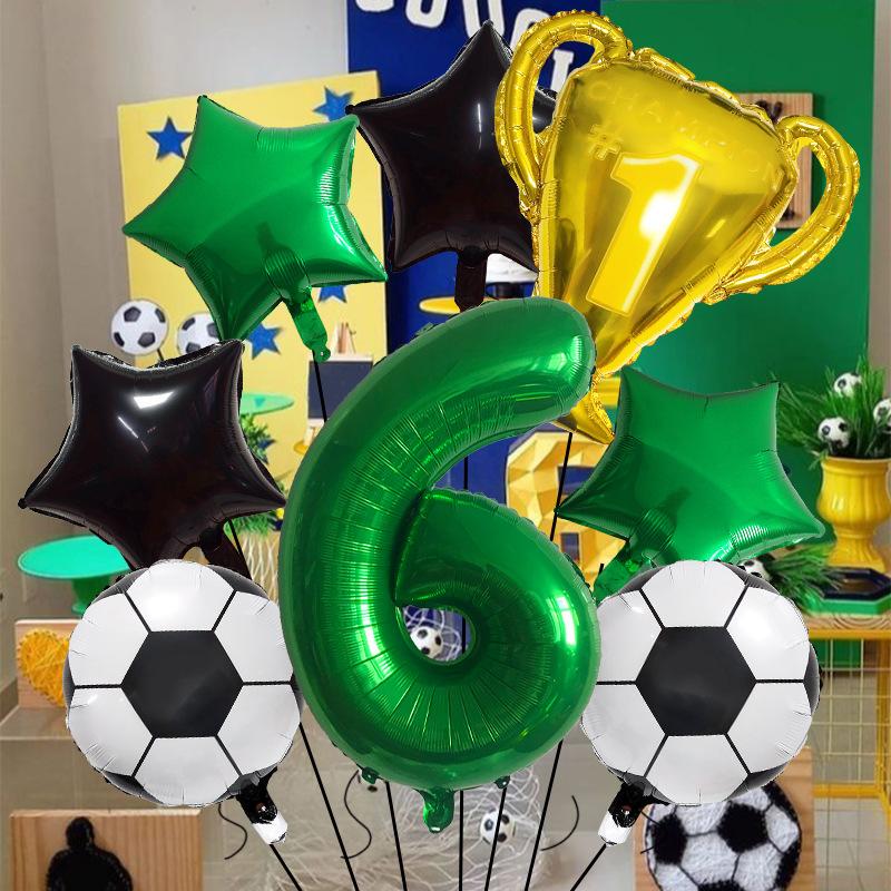 Football Champion Trophy Balloon Set World Cup Themed Party Decoration Children'S Birthday Party Photo